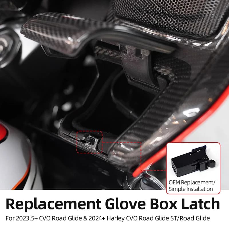 Sostituzione della chiusura della porta del vano portaoggetti del motociclo per Harley CVO Road Glide 2024-up Road Glide CVO Road Glide ST FLTRXSE del 2023.5-up