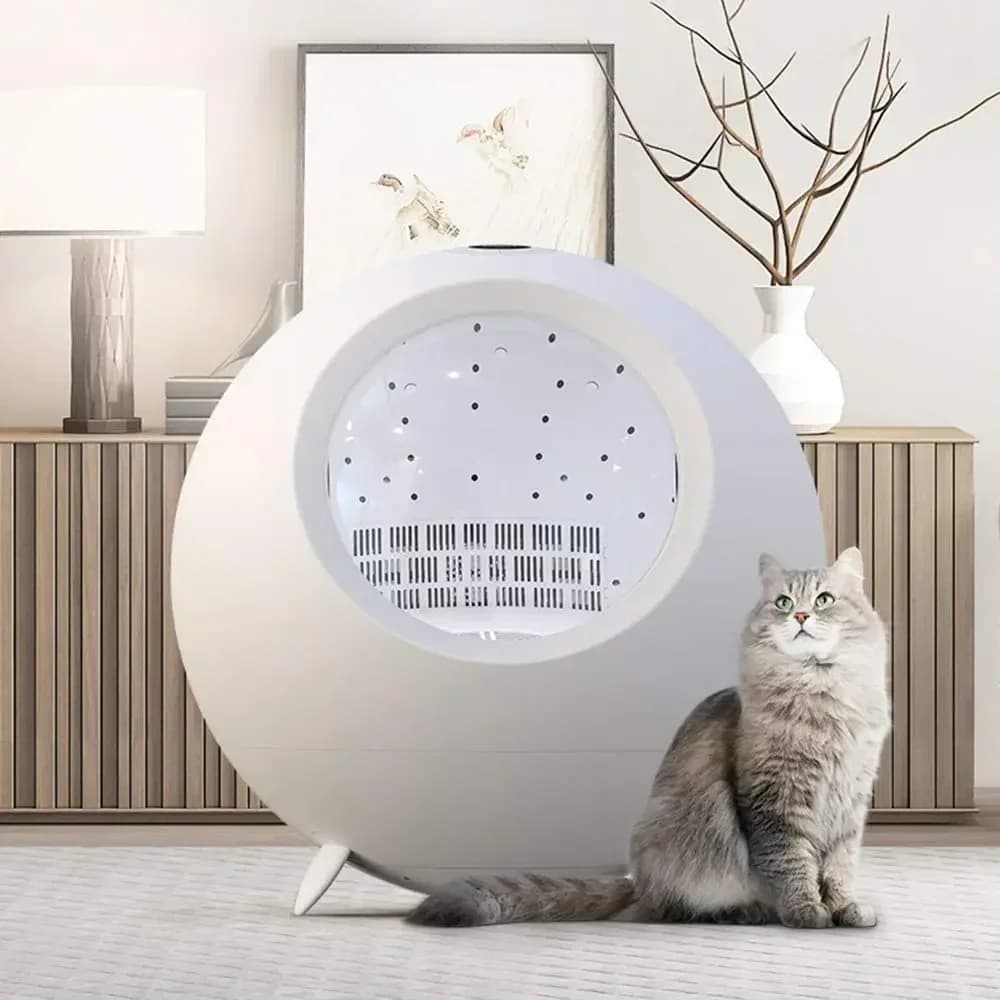2026 Premium 54L Box Asciugatura Animali Domestici, Asciugacapelli per Gatti, Forno Asciugante per Cani, Automatico ad Alta Potenza Silenzioso per Uso Domestico