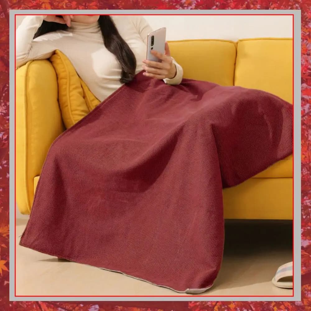 Coperta Elettrica Riscaldante USB Indossabile con Power Bank da 5000mAh, Sciarpa Riscaldante Elettrica per Casa e Ufficio
