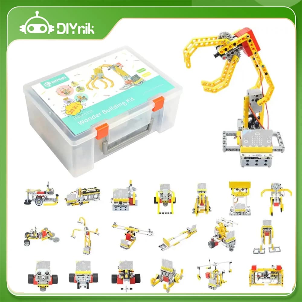 ELECFREAKS micro:bit 32 in1 Wonder Building Kit Scheda programmabile K12 Apprendimento educativo Puzzle Building Blocks Kit Giocattoli Regalo