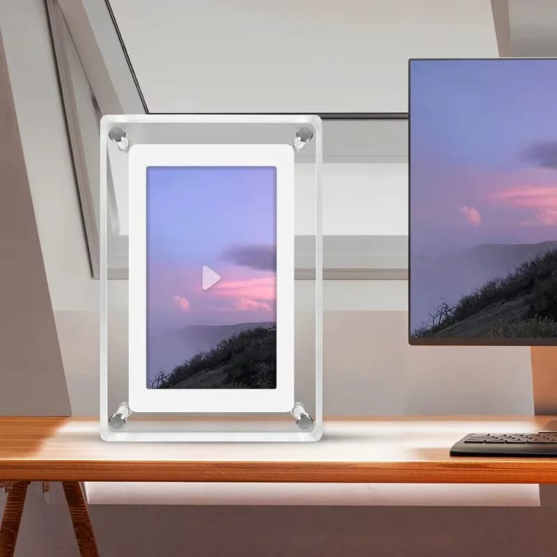 Immagine da 5 pollici con cornice per foto digitale video con schermo
