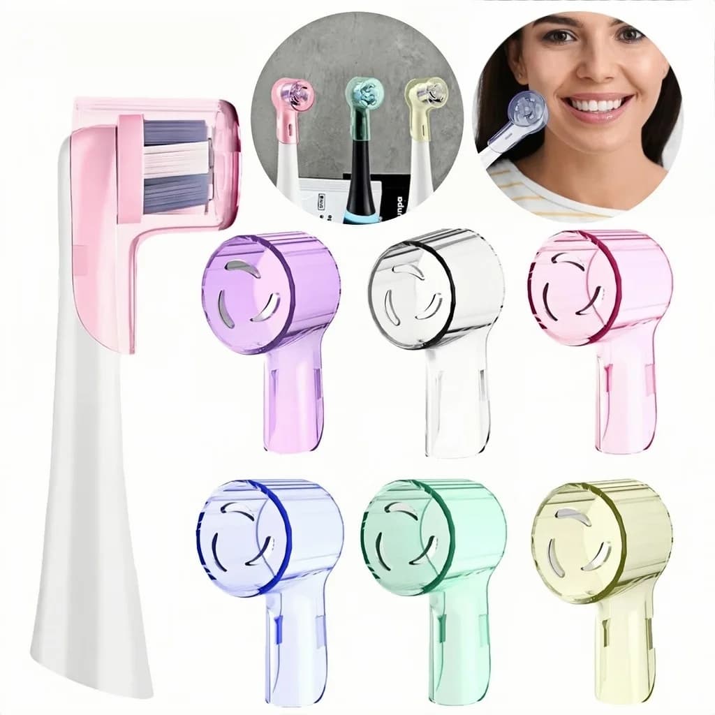 2-8 Dust Covers for toothbrushes, compatible with protection for Braun Oral B electric toothbrush head and iO series