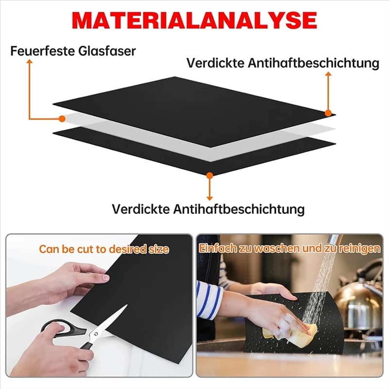 A7THK-Grill Griddle For Charcoal& Electric Grills, Reusable Non-Stick Grill Mats, BBQ Grill Mat, Baking Paper