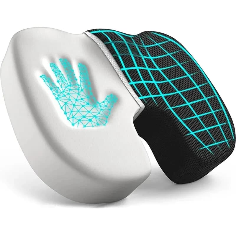 Cuscino Ergonomico in Memory Foam per Ufficio, Supporto per Emorroidi, Comfort per Chi Siede a Lungo, per Studenti e Sedie da Casa