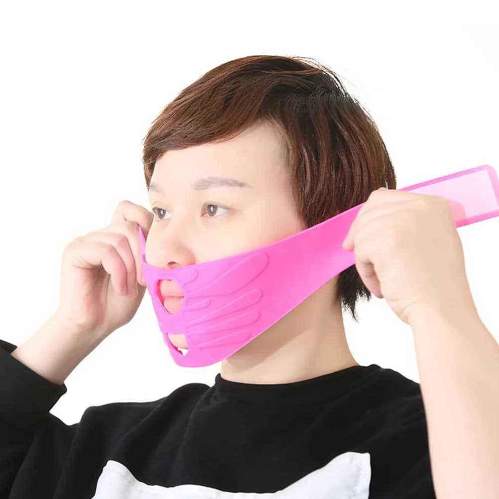 Thin Face Mask V Shape Lifting Support Mask with 52 Micro Pressure Points for Blood Circulation Face Firming and Radiant Glow