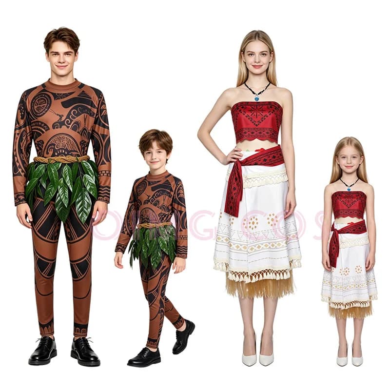 Moanaa Maui ‌ Costume da Cosplay, Uniforme per Carnevale, Costume per Feste di Halloween, Travestimento per Giochi di Ruolo