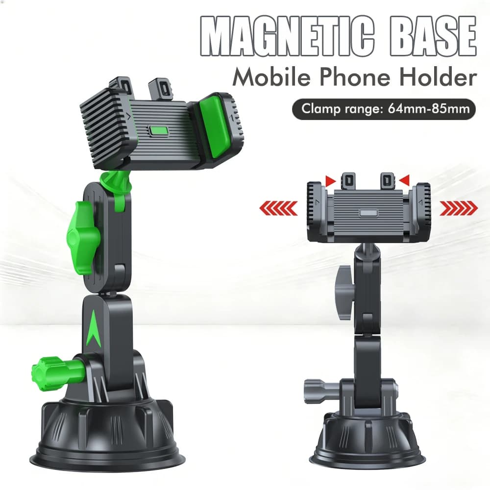 Supporto per telefono da auto con potente ventosa in silicone per cruscotto e parabrezza - Supporto universale per navigazione e telefono