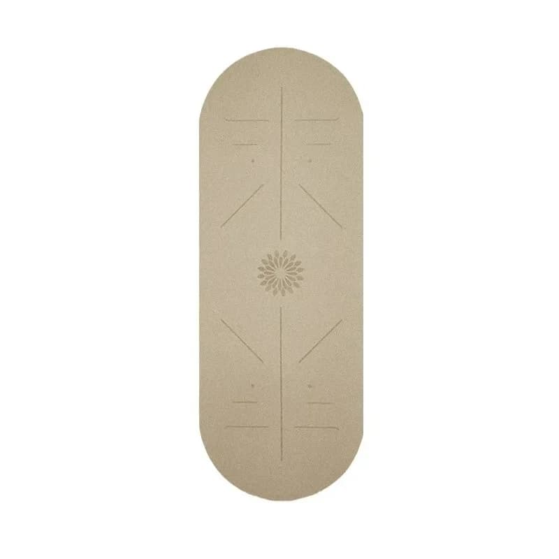Professional Thick Semi-Circular Oval Yoga Mat High-Density Matte PU Non-Slip Soundproof Shock Absorption Foldable Design