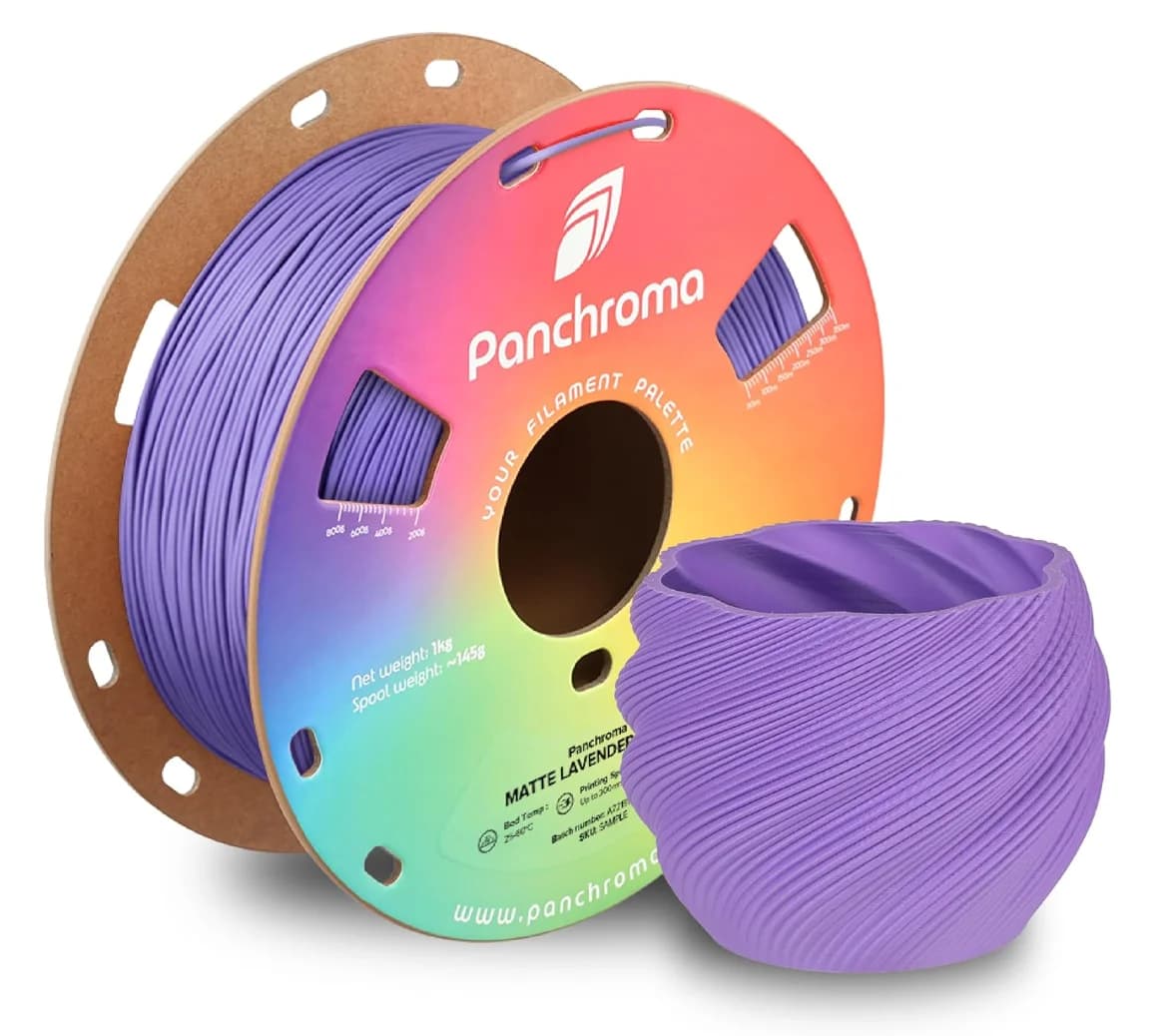Filament PLA Opaco Polymaker Panchroma, Purple Lavender 1.75mm 1kg for 3D Printing Compatible with Most FDM Printers