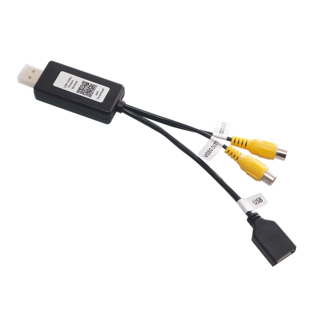Scatola adattatore CVBS con uscita video USB Plug and Play per sistema multimediale Android con HUB USB
