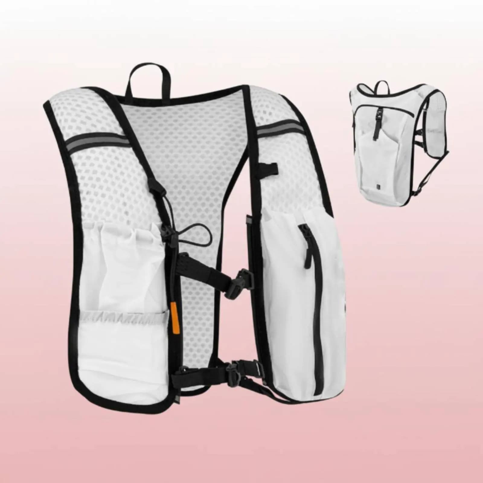 Gilet Idratazione Corsa con Mani Libere, Gilet Idratazione Trail, Zaino Idratazione Corsa, Tasche Multiple, Leggero per Escursionismo