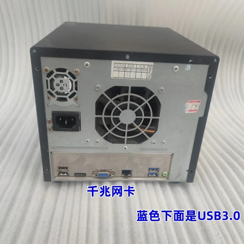 Chassis 4-bit NAS microcomputer host J1900 network storage enterprise cloud disk, second-hand products