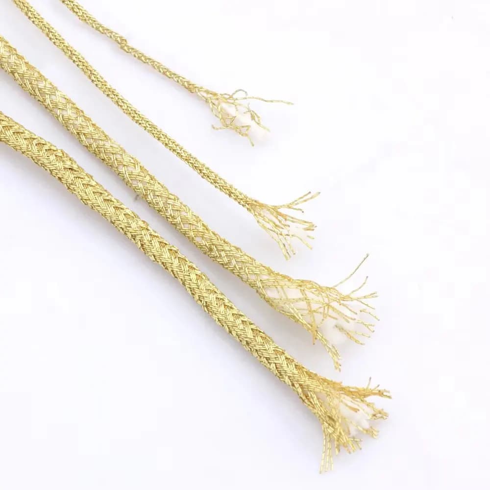 Filo d'Oro e d'Argento 0.6/0.8MM (10M/Rotolo) per Nodi Cinesi, Corda per Lavori a Maglia, Accessori per Creazione di Gioielli Fai-da-Te