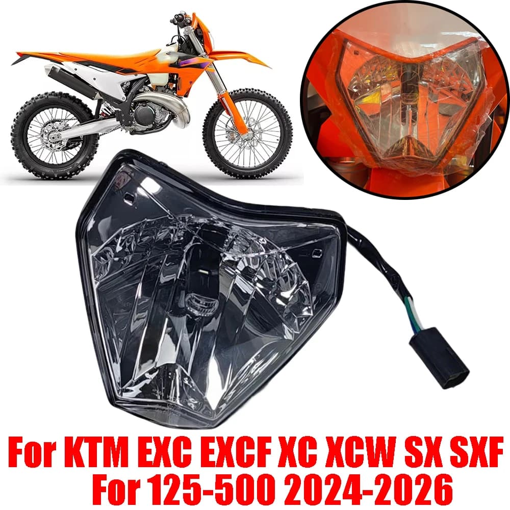 Nuovo Per KTM EXC EXCF XC XCW SX SXF 125 - 500 2024 2025 2026 Enduro Accessori Moto Faro Faro Testa Della Lampada Della Luce