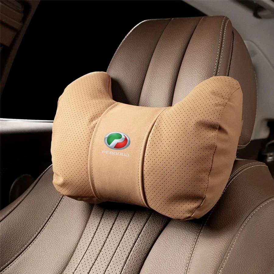 Car Seat Headrest Lumbar Support Protective Pillow Waist Cushion For Perodua Axia Bezza Myvi Alza Aruz Ativa TRAZ QV-E Kancil