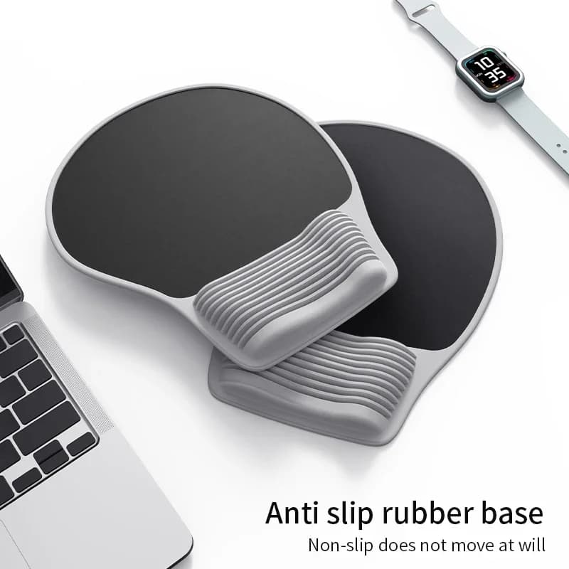 Supporto per il polso del tappetino per mouse, comodo poggiapolsi per tappetino per mouse, tappetino per mouse in gel per alleviare il dolore al polso, laptop, computer, ufficio