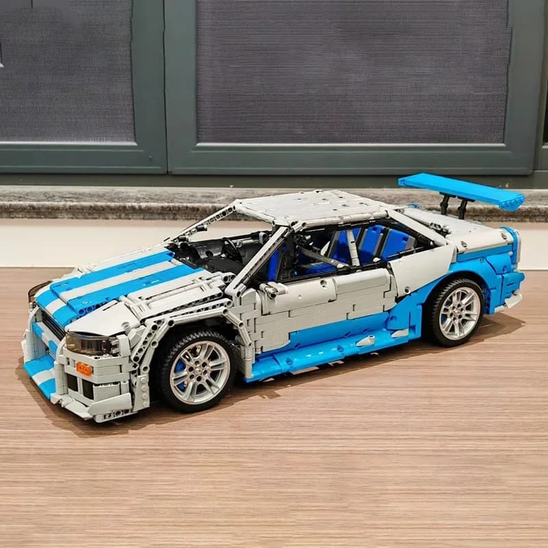 New Set Mechanical Sports Car Model God of War GT-R34 2025, Birthday Gift, Christmas Gift, Halloween Gift