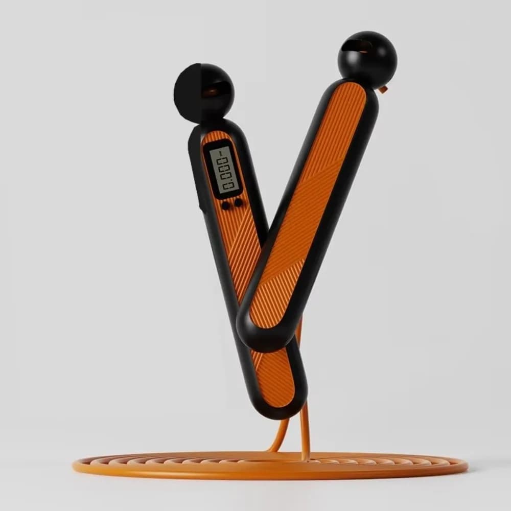 Wireless Jumping Cord with Counter, Adjustable, Anti-slip, with Calorie Counter, Resistant and Lightweight