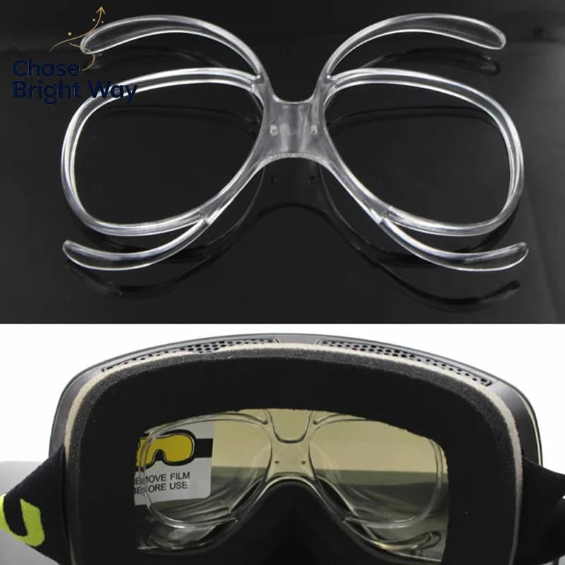 Ski Goggles Frame Insert Optical Adaptor Flexible Prescription Frame
