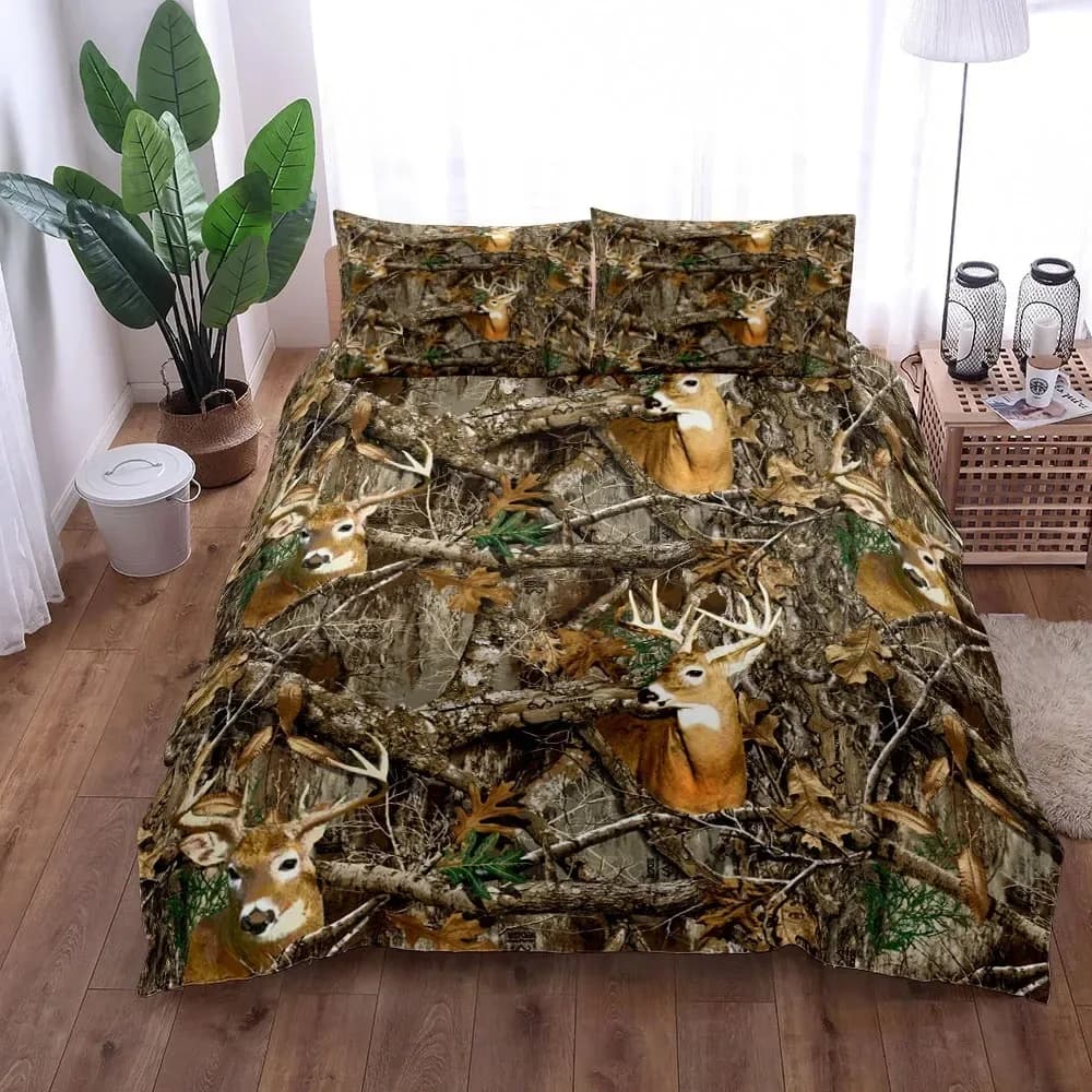 Set Copripiumino Camouflage Cervo 2026 UK Single Double Queen US Twin Full King Size pkm Set Biancheria da Letto