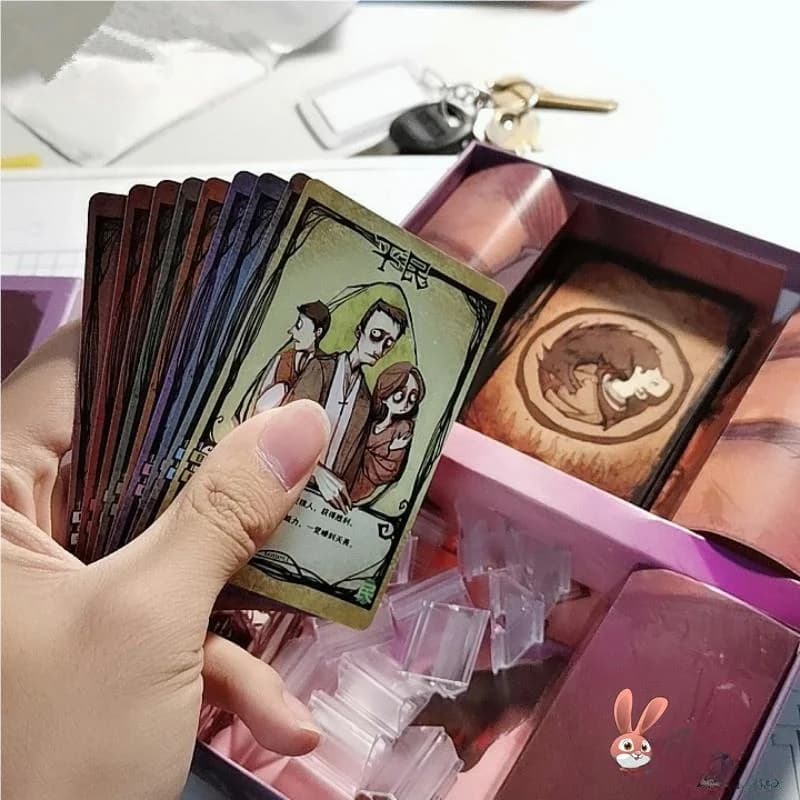 Gioco di Carte Werewolf in Plastica Impermeabile, Set Completo Portatile, Versione Classica per Studenti, Gioco da Tavolo Strategico ABENUOR Love Beads