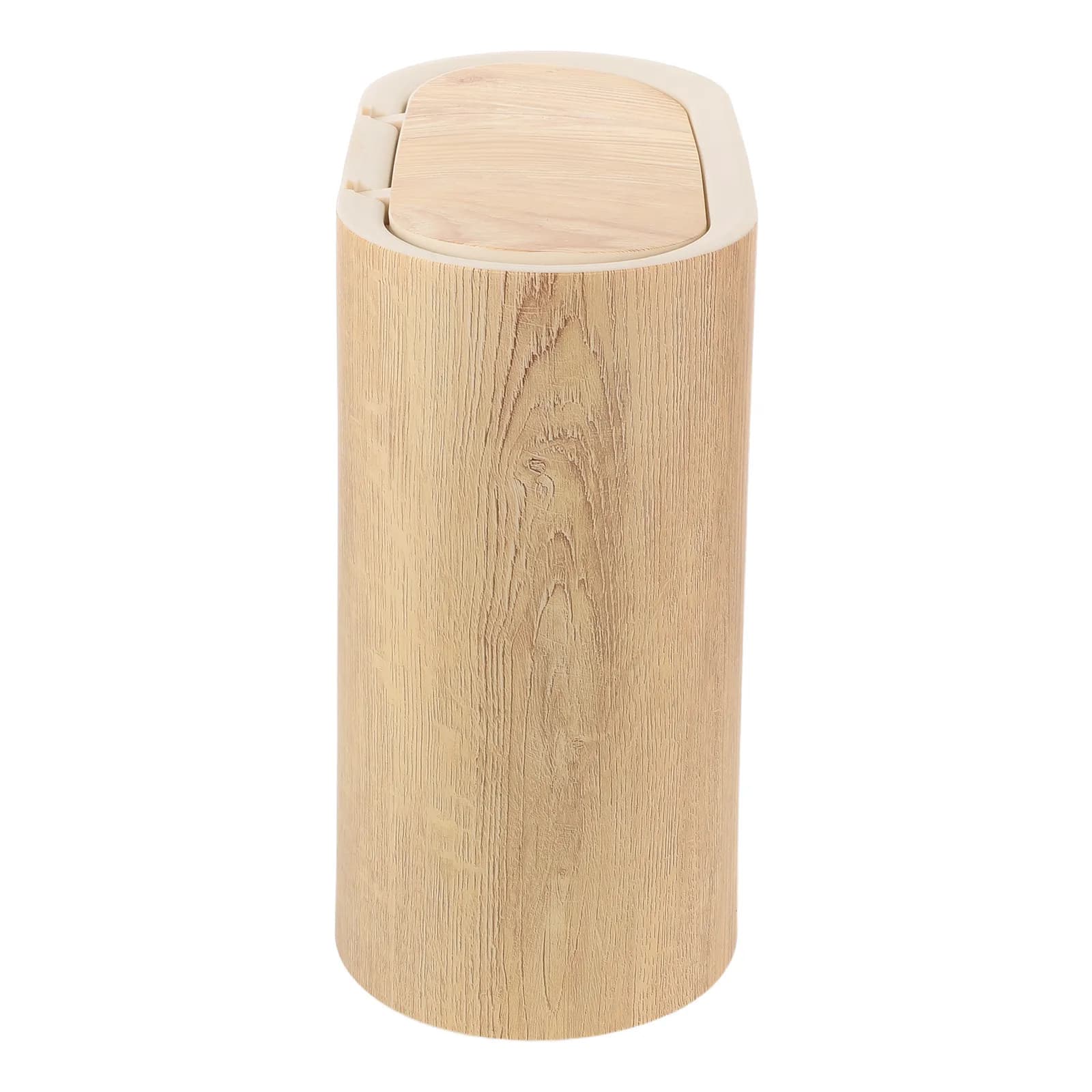 Slim Bathroom Trash Can Thin Garbage Bin Press Lid Covered Plastic Narrow Wastebasket Kitchen Office Bedroom Living Room