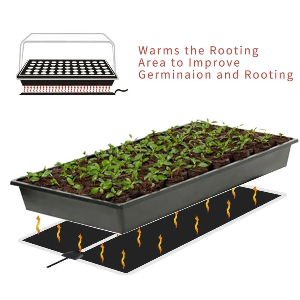 5 ~ 28W Plant Heat Mat Plant Anti-cold Plant Seeds Germination Propagation Pad Hot 220V ~ 240V Plant Flower Vegetable Heater Pad