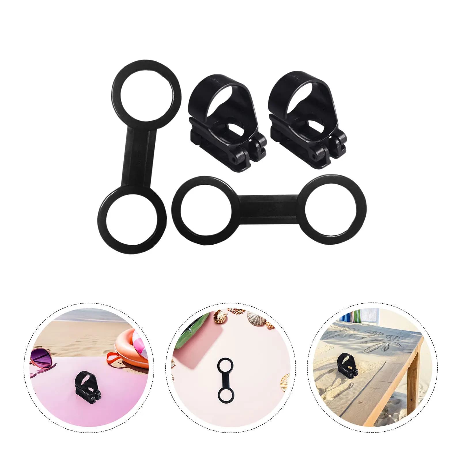 4Pcs Snorkel Keeper Sturdy Diving Mask Strap Holder Replaceable Lock Universal Snorkel Tube Holder Accessory Diving Supply