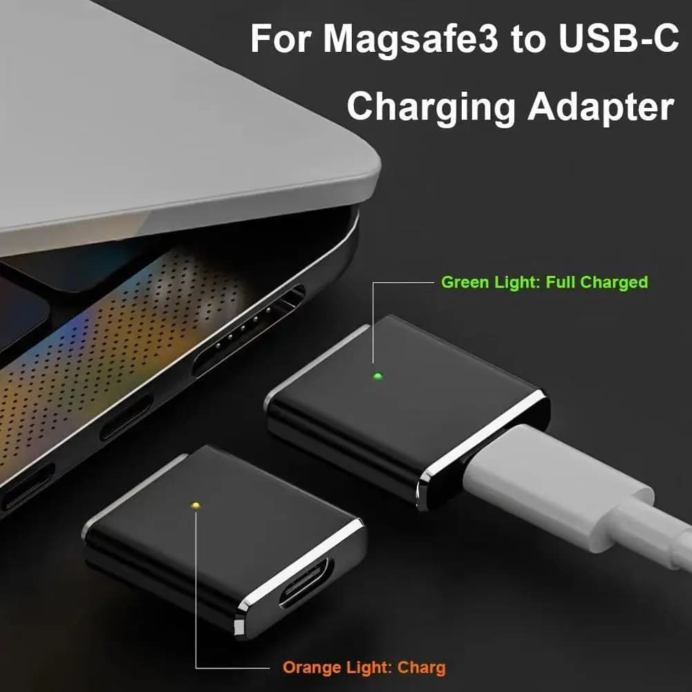Convertitore cavo di ricarica magnetico USB tipo C a MagSafe Ricarica portatile per MacBook Pro per Air 100W MAX per M1/M2/M3/M4