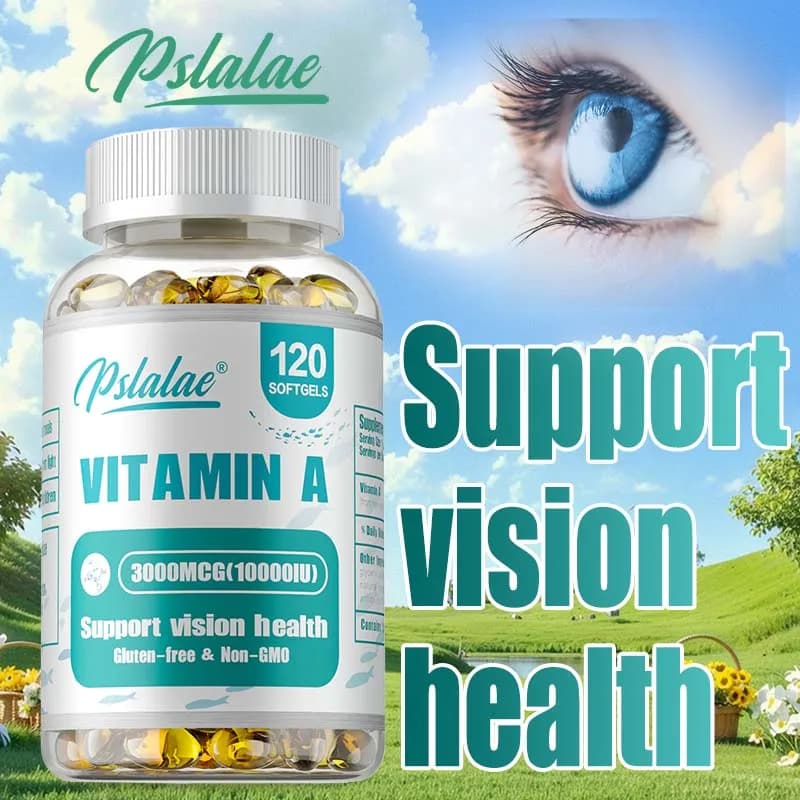 Vitamin A supplement: improves vision, resists fatigue, improves eye clarity, promotes growth and development