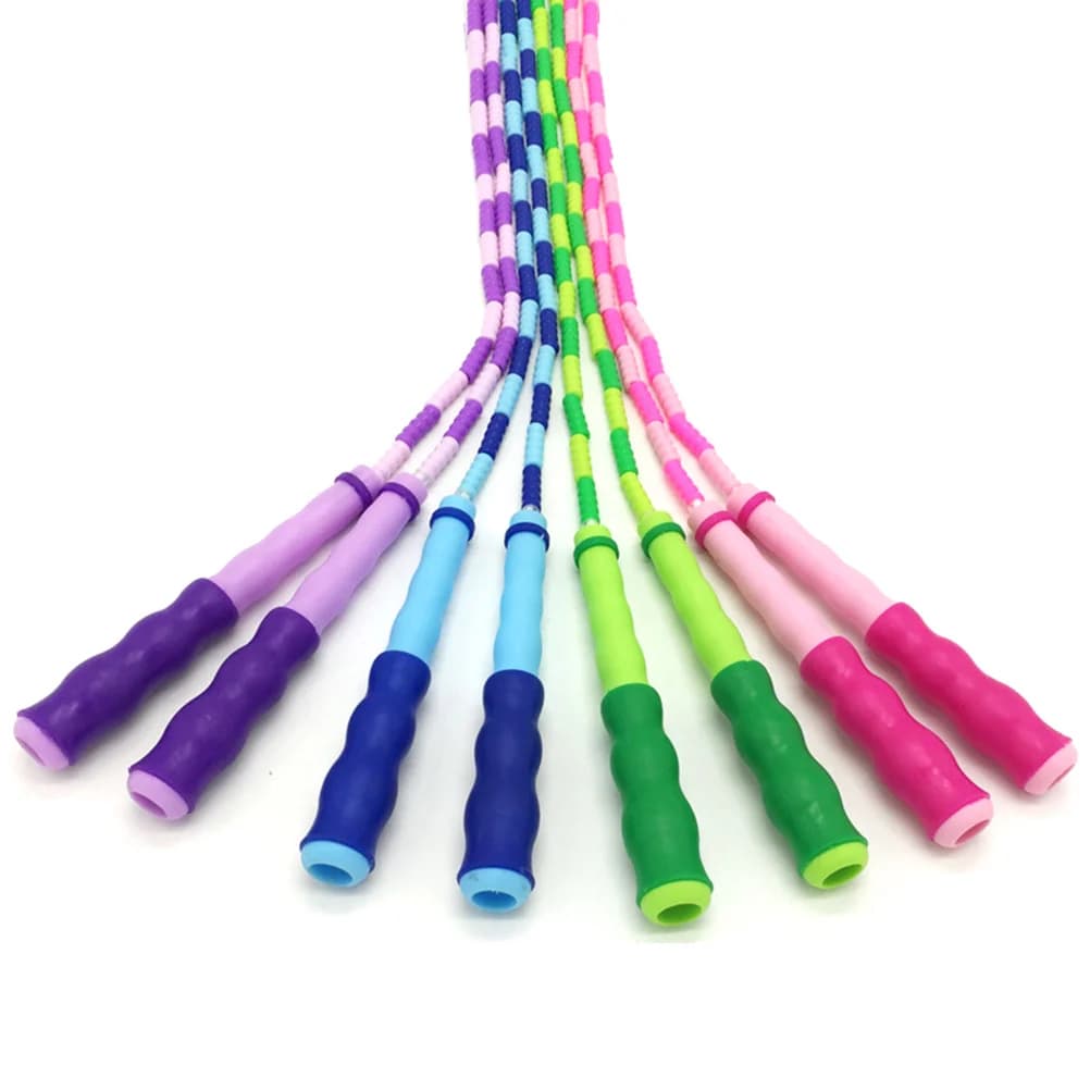 Skipping Rope Cartoon Beaded Segment Adjustable for Men Women Fitness Training Lightweight Workout Cable Jump