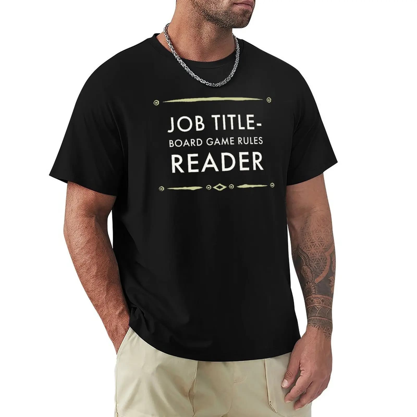 Board Games Rules T-Shirt Durable Work Wear T-Shirt