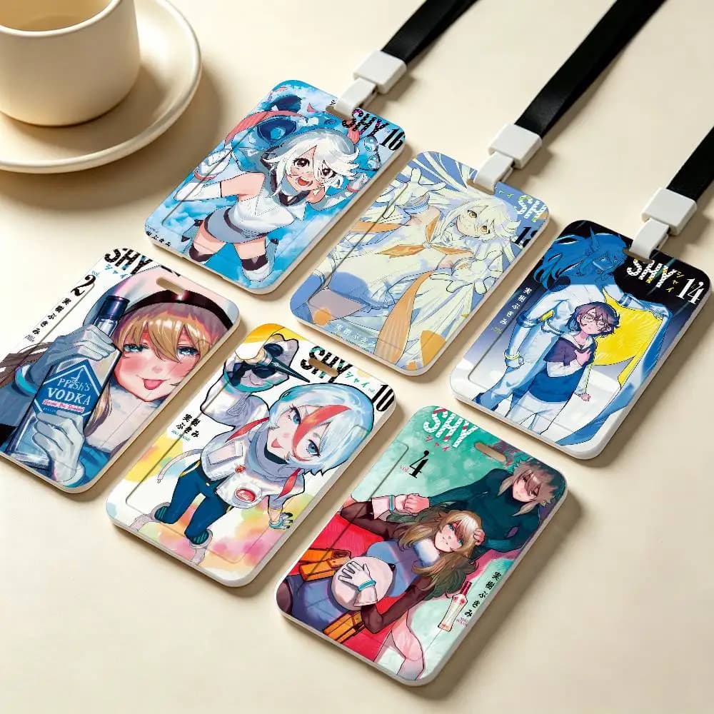 Anime Shy NFC Contactless Sliding Card Sleeve For Student Cards, Bus Cards, ID Cards, And Work Permits
