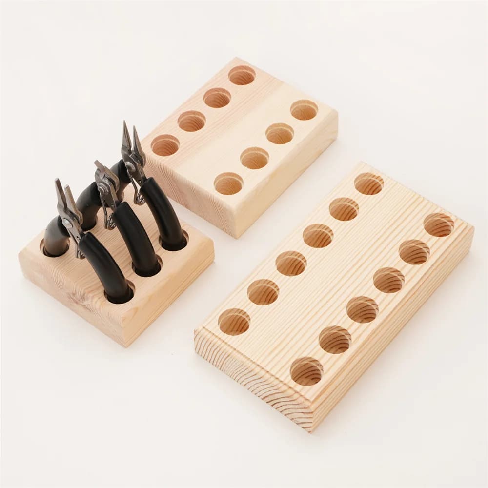 1pc Wooden Pliers Storge Holder Craft Tool Holder for Storing Pliers Wire Cutters Gift Jewelry Organizer
