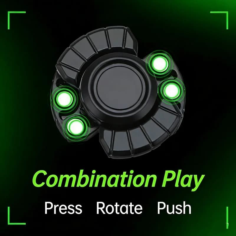 Focus Tool edc fidget 3-in-1 Giocattolo Antistress Magnetico Spinner Push Play Gadget per Alleviare lo Stress e l'Ansia per Bambini e Adulti
