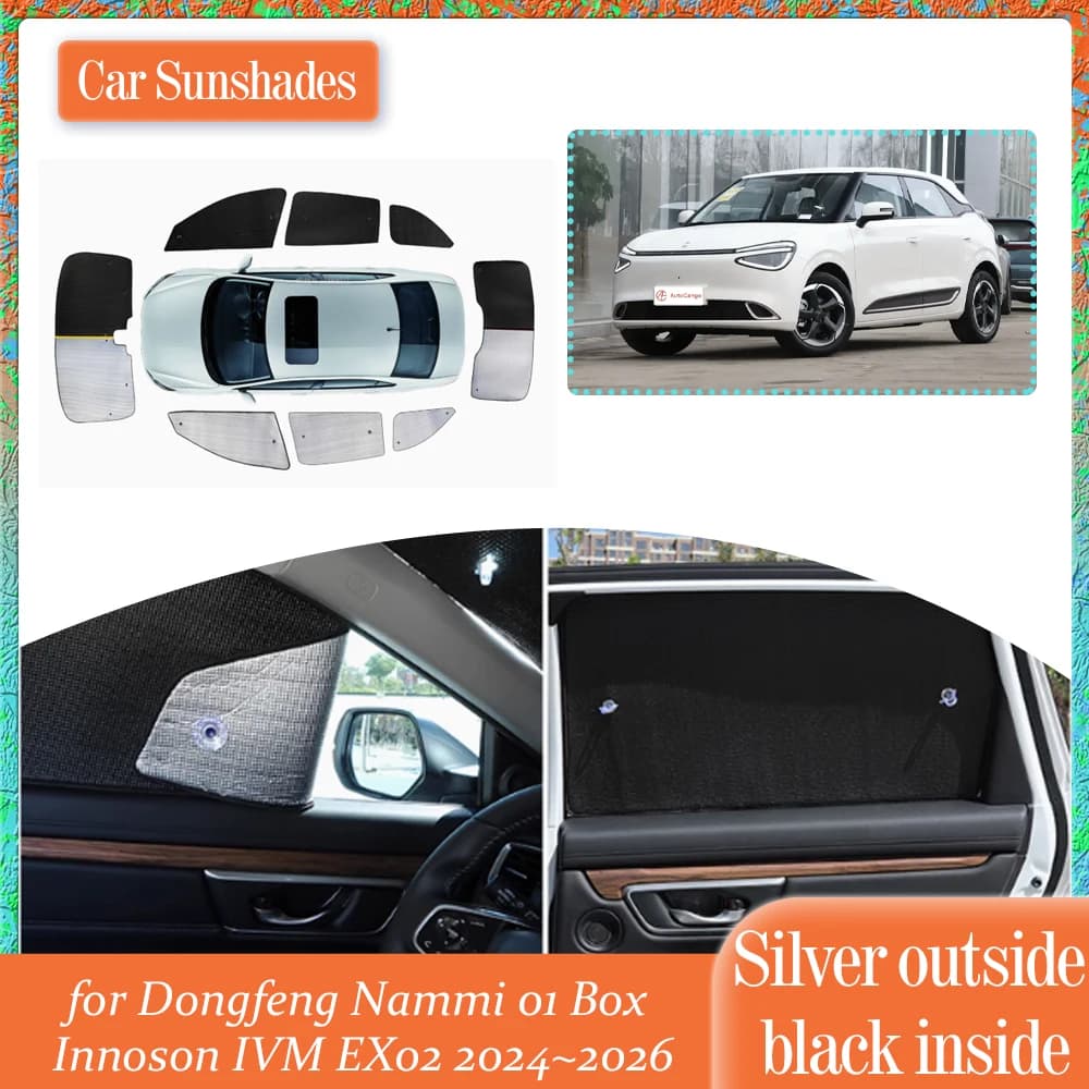 Parasole per Dongfeng Nammi 01 Box Innoson IVM EX02 2024 ~ 2026 Finestre Visiera parasole Parabrezza laterale Tenda Copertura Tetto apribile Accessorio