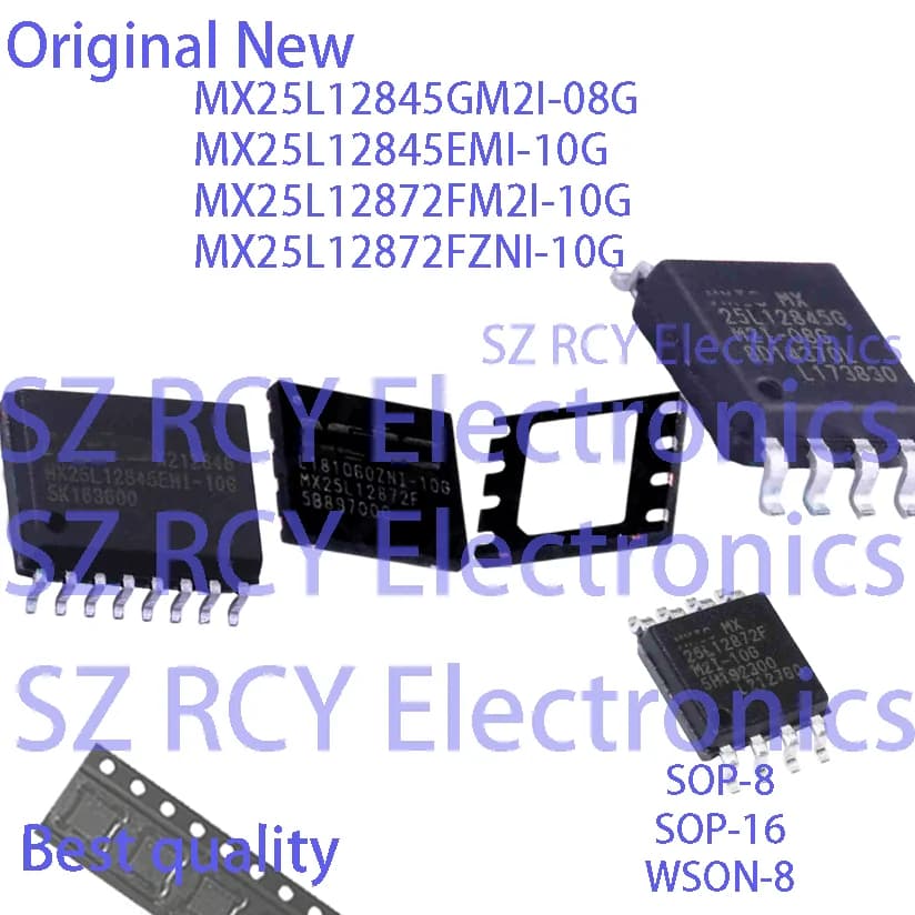 (5-50 pezzi) MX25L12845GM2I-08G MX25L12845EMI-10G MX25L12872FM2I-10G MX25L12872FZNI-10G 25L12845G 25L12872F NOR FLASH IC CHIP