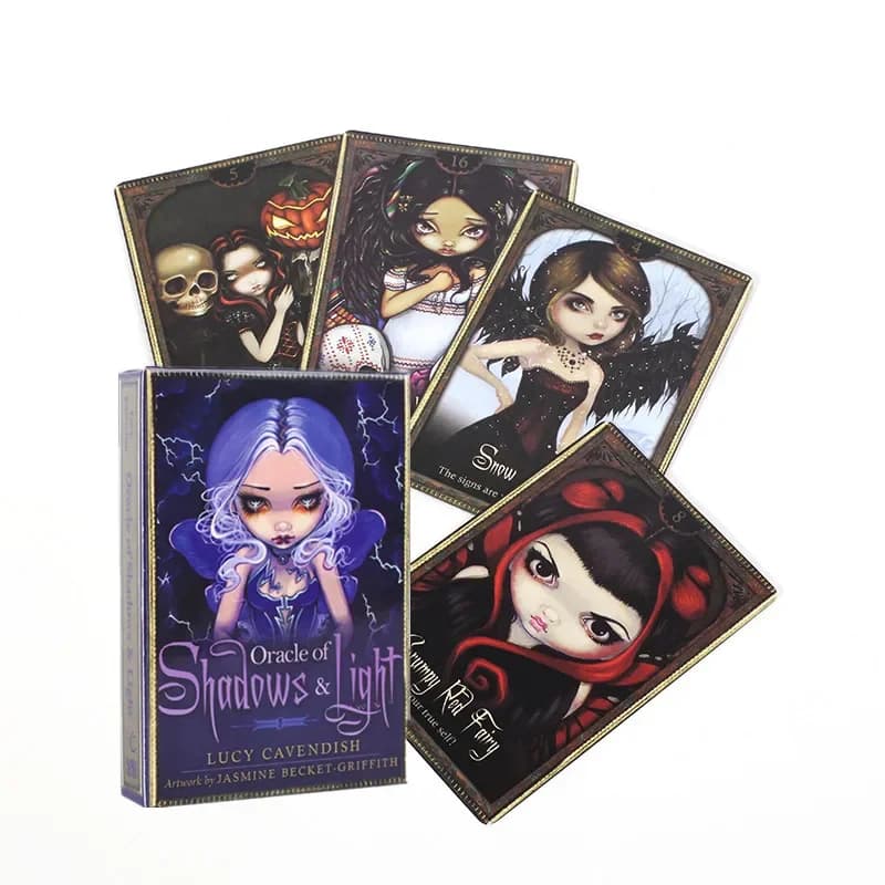 1Pcs New Oracle Of Shadows & Light Cards A 45 English Visions Divination Edition Deck Borad Games