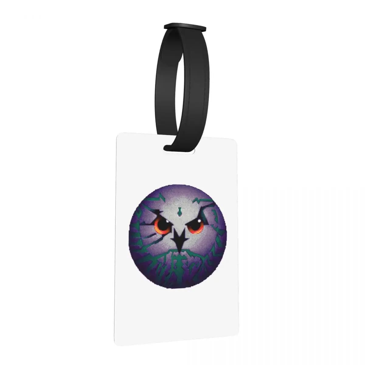 Etichette per bagagli Amiga Psygnosis Owl, accessori per valigie, etichetta per bagaglio da viaggio, porta etichette per nome e indirizzo