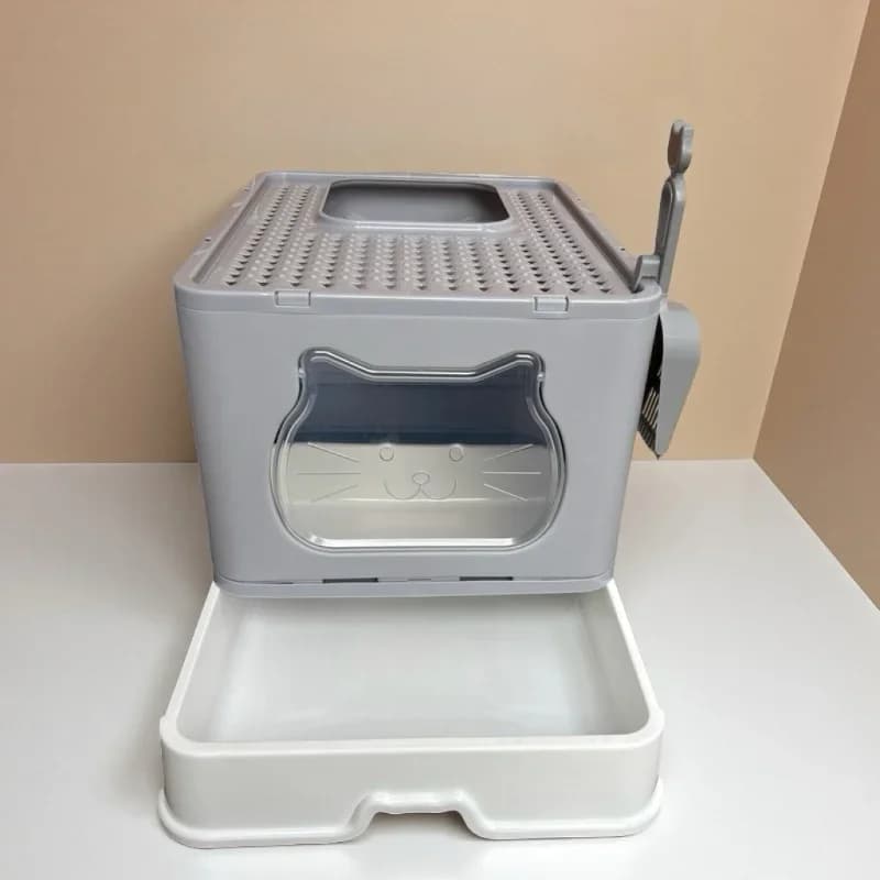 Large Size Litter Box Drawer Top Insert Fully Enclosed Odor Control No Spill Toilet for Large Cats Pet Care Supplies