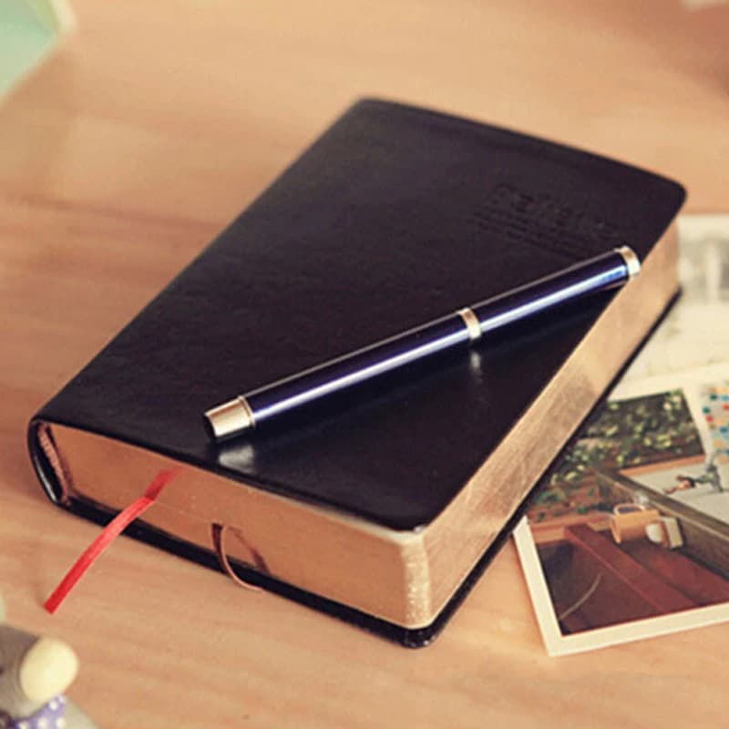 Quaderno della Bibbia in pelle spessa vintage, diario vuoto, diario di carta Zakka retrò, agenda, agenda, blocco note, forniture regalo di cancelleria