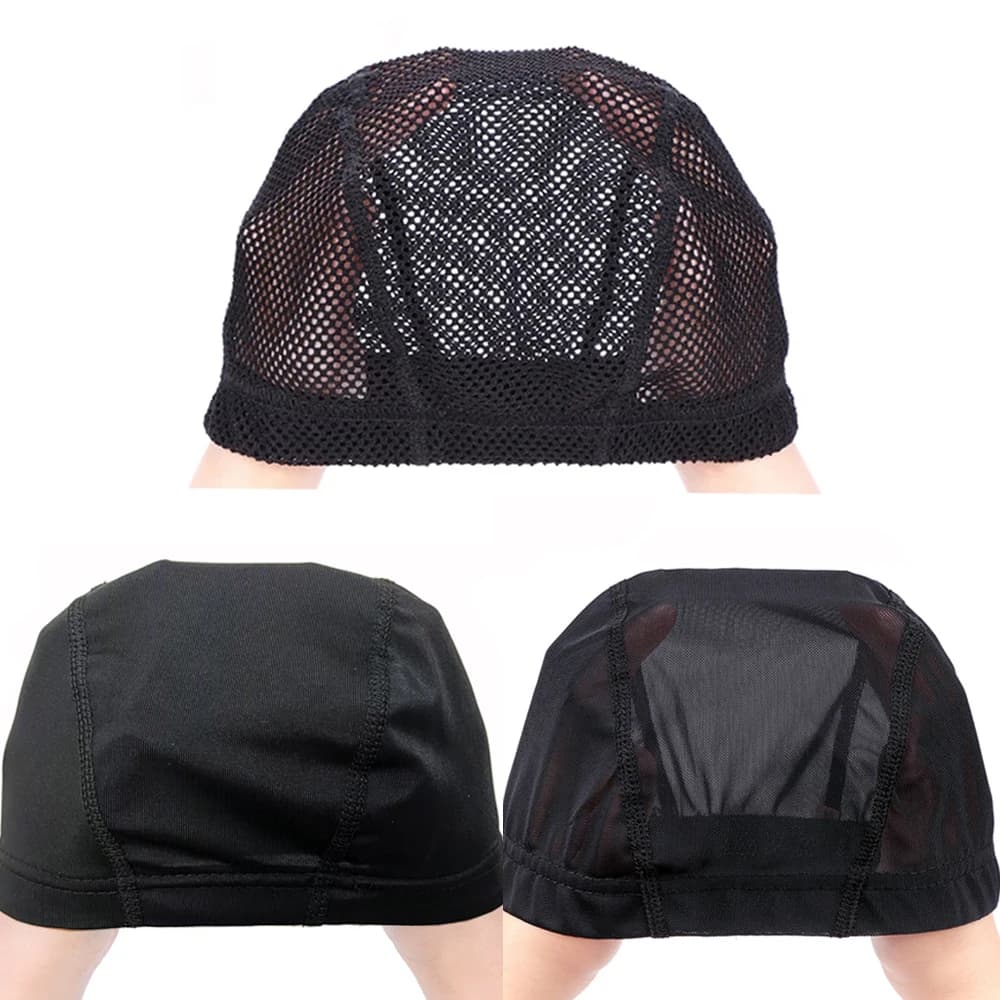 1PCS Wholesale Spandex Dome Cap For Bonnet Perruque Black Hairnet Dome Cap Swimming Wig Accessories Wholesale