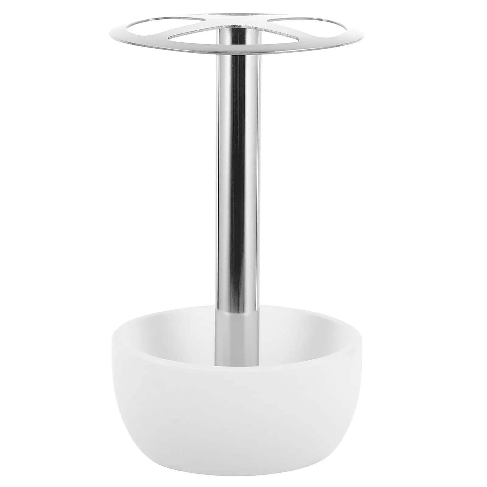 Desktop Stainless Steel Toothbrush Holder Compact Multi-Functional Bathroom Storage Stand Household Toothbrush Rack
