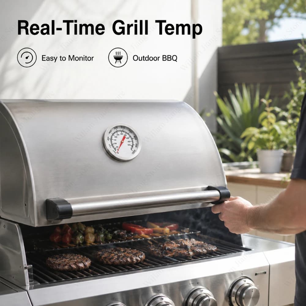 1/2/3 Stainless Steel Baking Thermometer 50 To 500℃ Oven Temperature Gauge for Kitchen BBQ Bread Roasting and Daily Cooking