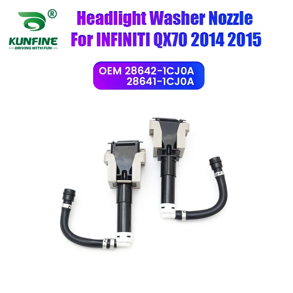 Auto Faro Paraurti Anteriore Rondella Ugello di Spruzzo Jet Faro Copertura Della Pompa Per INFINITI QX70 2014 2015 28642-1CJ0A 28641-1CJ0A