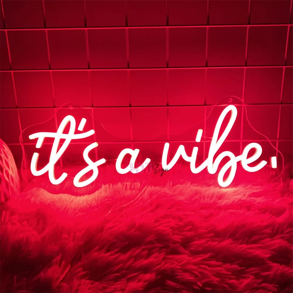 È una atmosfera Insegna al neon a LED Decorazione della parete per feste in camera da letto di casa Luci notturne al neon Insegne Decorazione della caffetteria Nessuna lampada