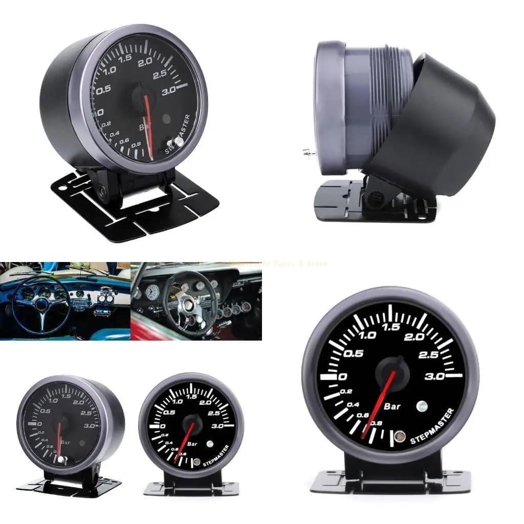 Professional 60mm 0 ~ 3bar auto indicatore aumenta il calibro ottimizzare potenza del motore