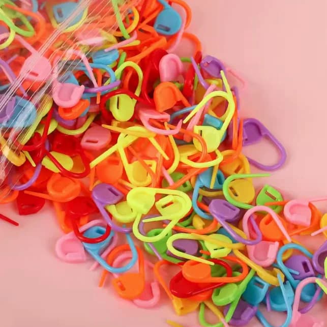 50 pz Plastica Crochet Filato Tessuto Marcatori Resina Piccola Clip Punto di Bloccaggio Strumenti di Lavoro A Maglia Ago Clip Mark Strumenti di Cucito