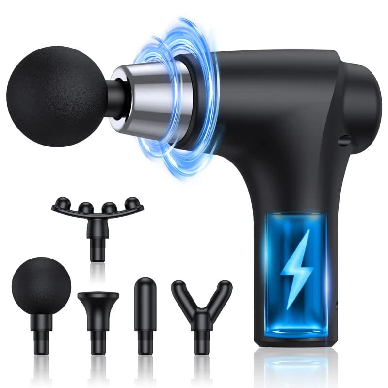 Touchscreen version Fitness equipment Palmare Mini 6 Gear Gun Band Electric Impact Home Relaxation Muscle Massage Gun Band
