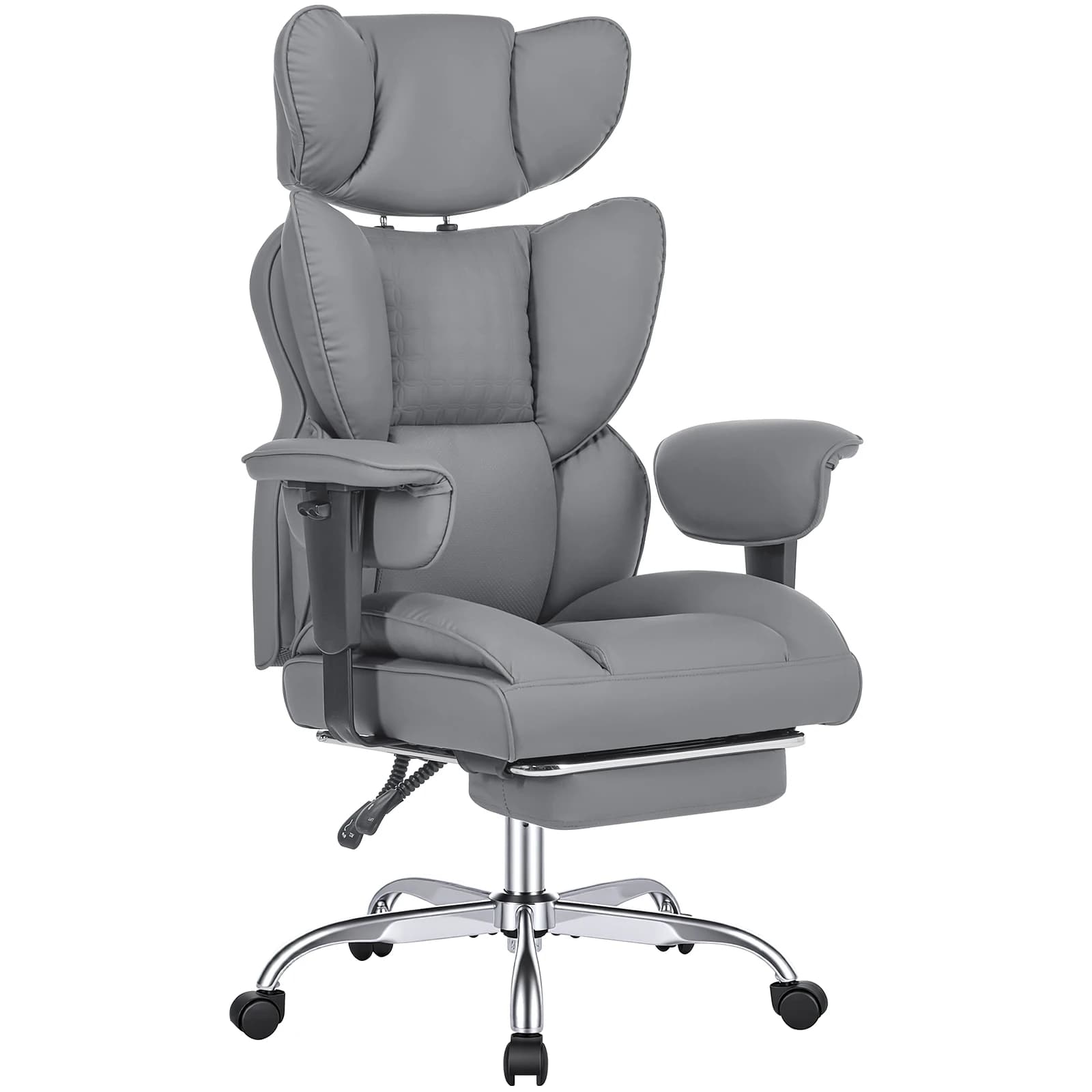 Sedia da Gaming Specializzata, Sedia Ergonomica Direzionale con Poggiapiedi, Design Reclinabile a Schienale Alto